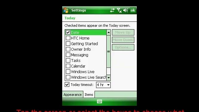 How To Change Today Screen Setup on Windows Mobile Smartphone смотреть онлайн