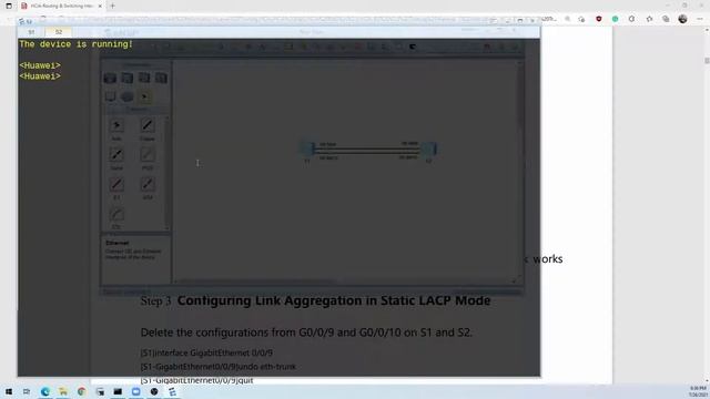 HCIA R&S: Lab 1-1 Ethernet Interface and Link Configuration смотреть онлайн