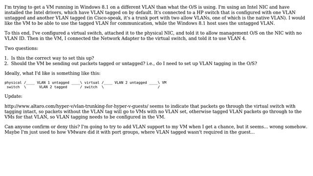 Hyper-V vlan tagging смотреть онлайн