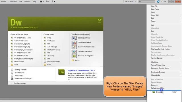 Tutorial 1 - Dreamweaver CS5 Define and Manage Your Site смотреть онлайн