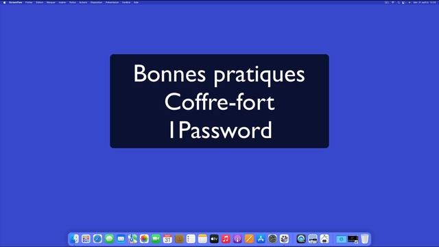 19 MacOS Protéger son Mac04 Bonnes pratiques Mots de passe смотреть онлайн