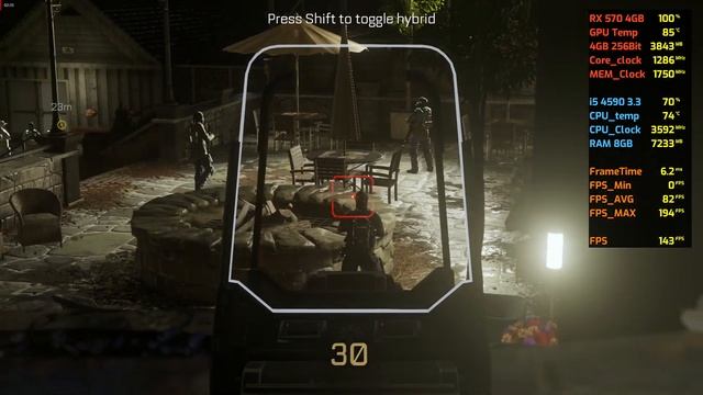 Call of Duty Advanced Warfare - RX 570 4GB - i5 4590 - 8GB Ram - 1080p смотреть онлайн
