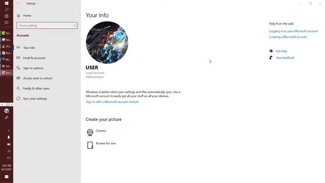 Change Computer User Account Profile Picture (Windows 10) смотреть онлайн