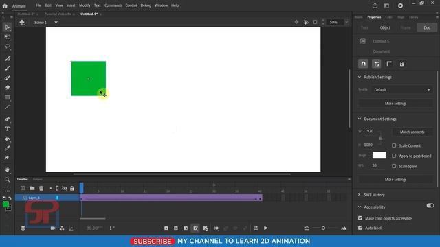 Adobe Animate CC 2021: How to create Tweening | Timeline in Hindi | Flash Tutorial in Hindi смотреть онлайн