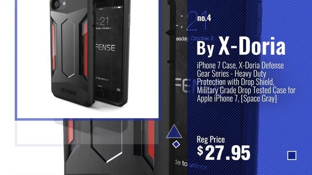 Top 5 IPhone 7 Case X-Doria [2018 Best Sellers]: X-Doria iPhone 7 Case, Defense Shield Series - смотреть онлайн