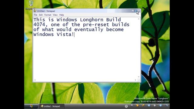 Windows Longhorn Build 4074 Demo! смотреть онлайн