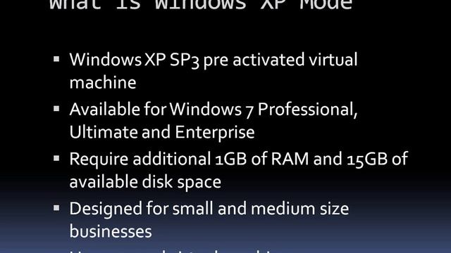 Windows 7 XP Mode Part 1.wmv смотреть онлайн