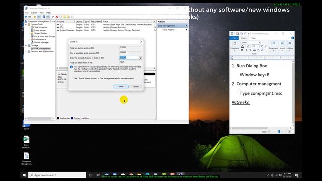How to create Local drives of Hard disk without any software/Windows installation and data loss смотреть онлайн