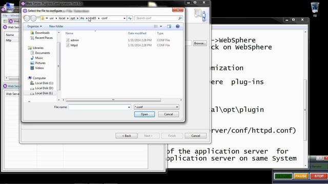 configuring the plugin for IBM HTTP Server using WCT for WebSphere Application Server on windows смотреть онлайн