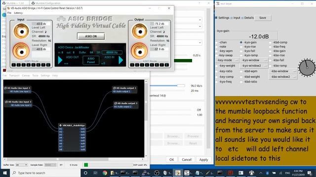 The AD5DZ software CW KEYBOARD and CW KEYER on a WINDOWS 10 laptop смотреть онлайн