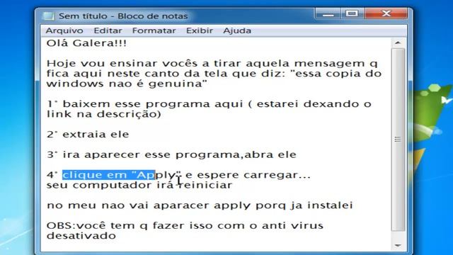 Como Retirar Falsificação de Windows 7 смотреть онлайн