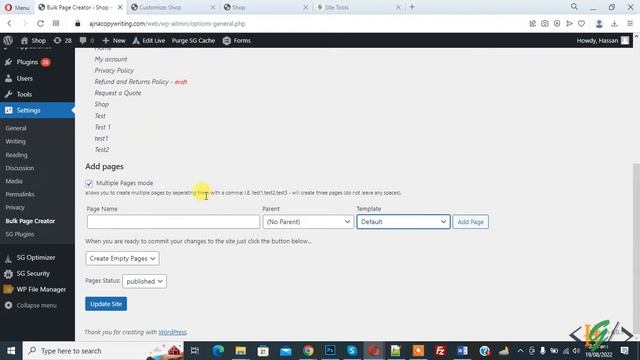 How to Create Multiple WordPress Pages at Once through Plugin | Add Bulk Pages смотреть онлайн