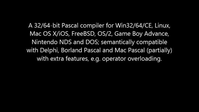 Download Free Pascal Compiler Here! Software смотреть онлайн