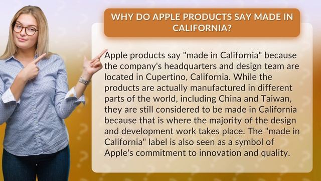 Why do Apple products say made in California? смотреть онлайн