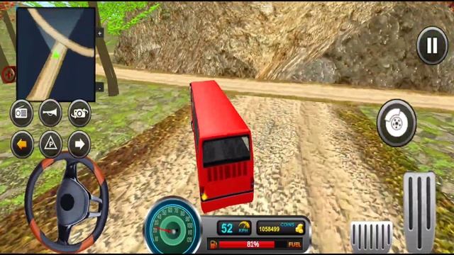Uphill Offroad Bus Simulator - Offroad Realistic Bus Parking Game - Android Gameplay смотреть онлайн