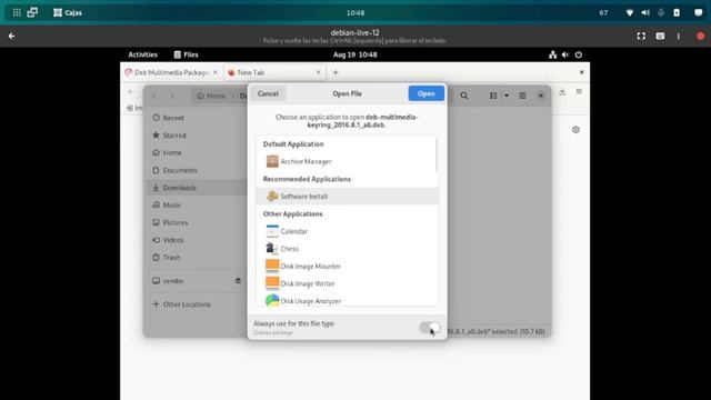 Instalar Hypnotix Debian 12