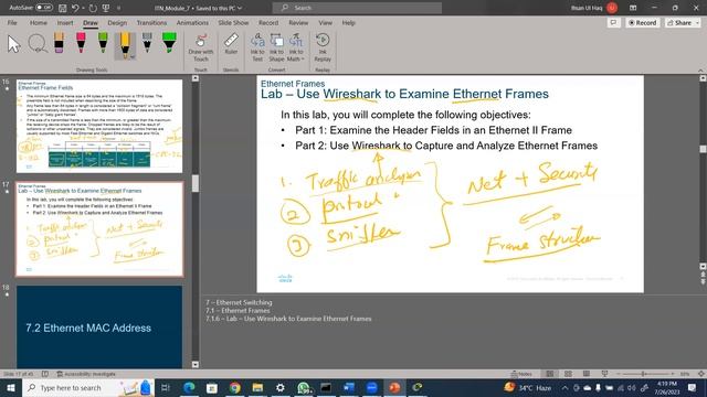 7.1, And 2 - Ethernet Frames And MAC Address.