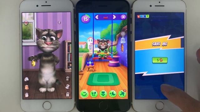 Talking Tom Cat 2 Vs My Talking Tom 2 Vs Tom Hero - by Outfit 7 - Gameplay For Kids смотреть онлайн