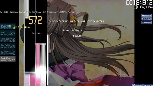 osu! E.T Nightcore remix - No error смотреть онлайн