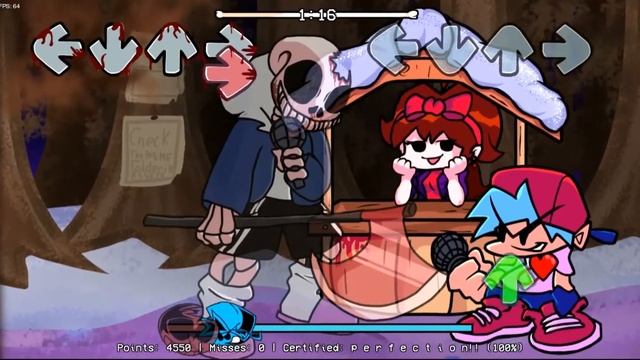 Friday Night Funkin' - Vs Horror Sans (DEMO 0.8) NEW UPDATE - Horrortale - FNF Mod смотреть онлайн