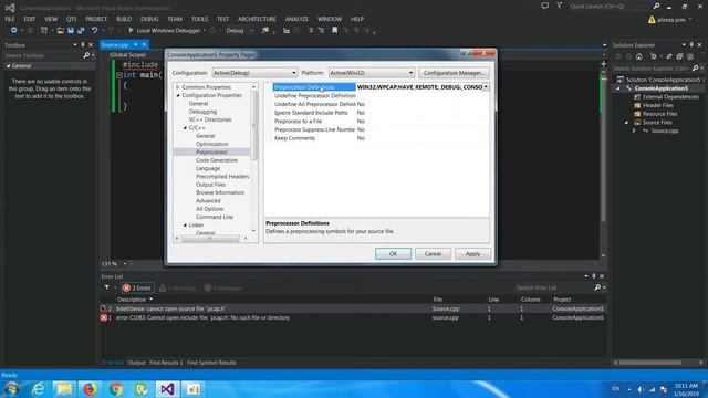 Add winpcap Library to Qt and Visual Studio смотреть онлайн