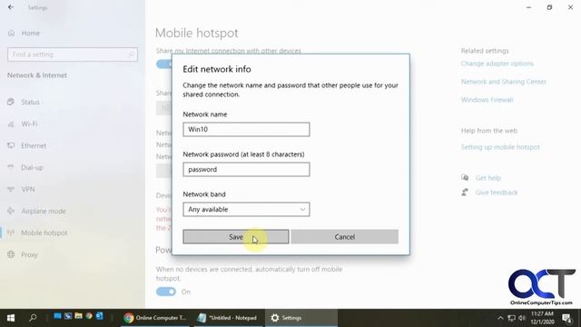 Use Your Windows 10 Computer as a Mobile Hotspot to Share its Internet Connection смотреть онлайн