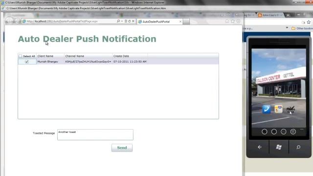 WP7 Push Notification from silverlight portal смотреть онлайн