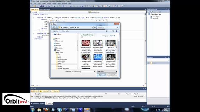 How To Make Media Player in VB 2010 ORBITIPTVPRO смотреть онлайн