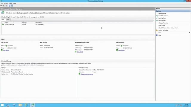 Windows Server 2012 #AchieveMore set up Backup to Azure смотреть онлайн