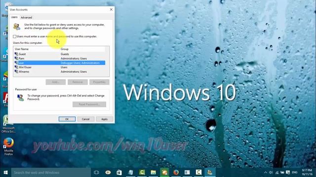 Windows 10 : How to Disable or Enable Login Password смотреть онлайн