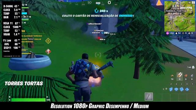 Fortnite | RX 550 | RYZEN 3 3200G | RYZEN 5 3400G | RYZEN 5 5600G | All Resolution test смотреть онлайн