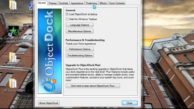 personalizar objectdock смотреть онлайн