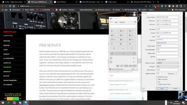 KE8LCM PBX Server-Connect SIP Phone Hamshack Hotline - Using Microsip смотреть онлайн