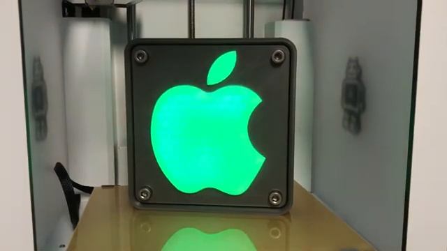 LED Apple Logo 3D Printer смотреть онлайн