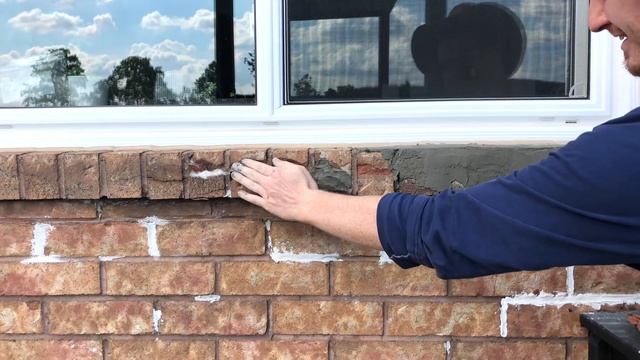 How to repair broken and cheeping brick / how to repair a window brick sill / fix broken brick смотреть онлайн