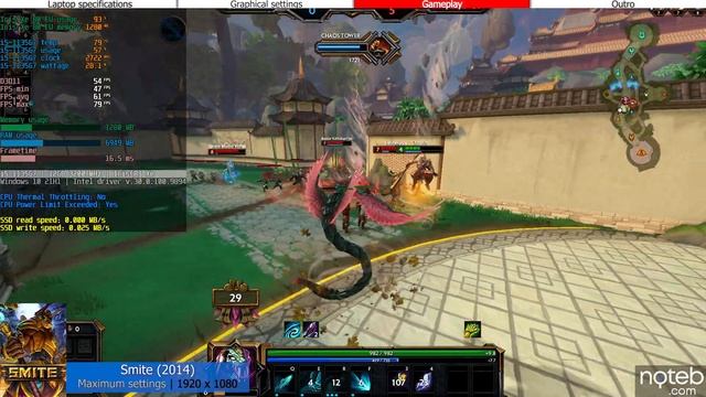 Asus Vivobook OLED (K513) - Smite Gameplay Benchmark (i5-1135G7, Iris Xe) смотреть онлайн