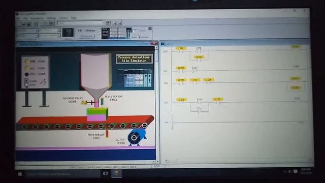 simple logic of silo simulation in logix pro смотреть онлайн
