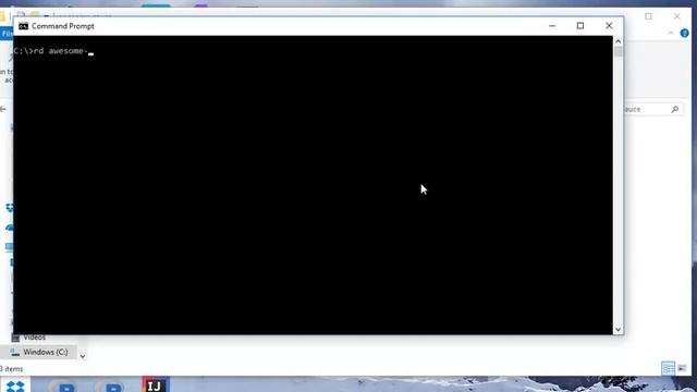 Remove Directory from CMD Windows смотреть онлайн