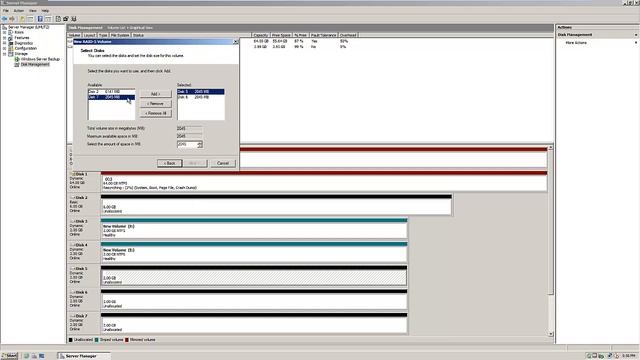 Server 2008 Disk Management смотреть онлайн