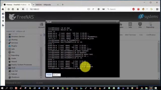 FreeNAS 11 Beginner 08 - Configure A WebDAV Folder In FreeNAS