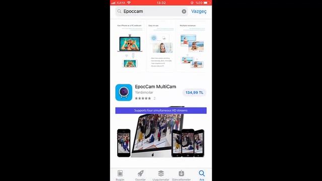 İPHONE'UN GÖRÜNTÜSÜNÜ BİLGİSAYARA YANSITMA (Telefonu Webcam Olarak Kullanma) смотреть онлайн