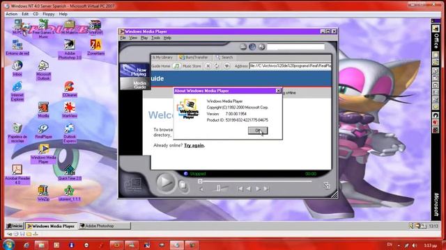 Windows NT 4.0 Server (Spanish) with Service Pack 6! in Virtual PC 2007 смотреть онлайн
