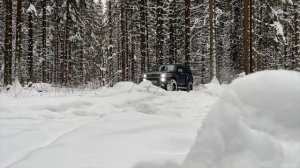 Хаммер Н3 - Танк идёт лесом! #hummer #бездорожье #приключения #зима