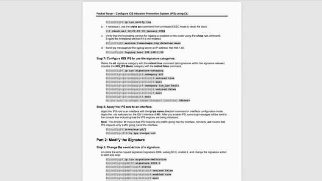 IPS - Cisco Packet Tracer смотреть онлайн