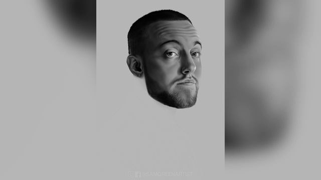 Drawing Mac Miller - Procreate Timelapse