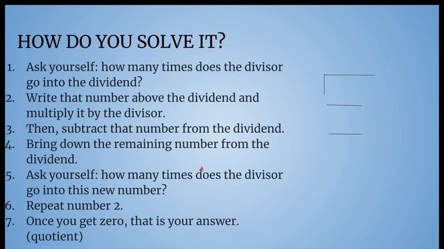Long Division (recommended For 4th Grade)