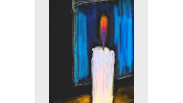 a night with window, light, and desk | digital drawing смотреть онлайн