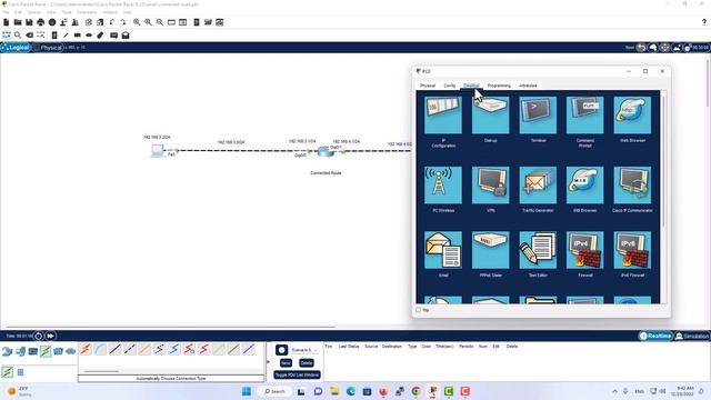 Connected Route In Cisco Packet Tracer смотреть онлайн