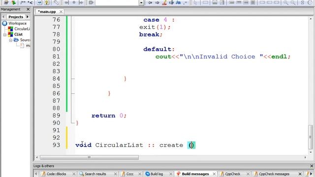 Circular Linked List C++ смотреть онлайн