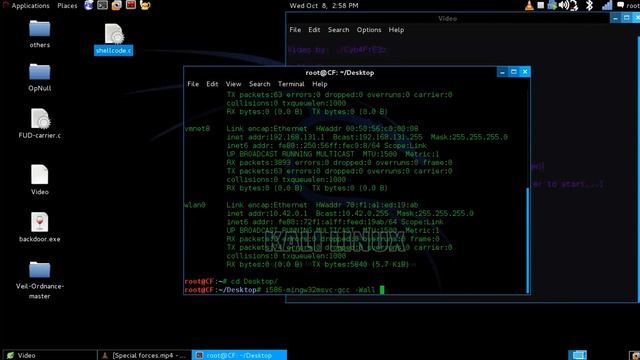 Compiling Veil ordnance shellcode смотреть онлайн
